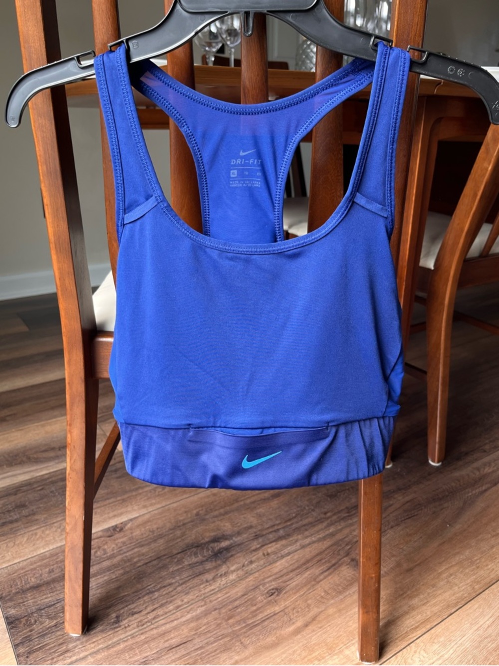 Nike Dri-FIT Swoosh Medium-Support Sports Bra - Royal Blue (Size XL)